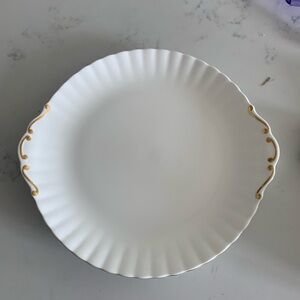 Royal Albert Val D’Or White and Gold Cake Plate